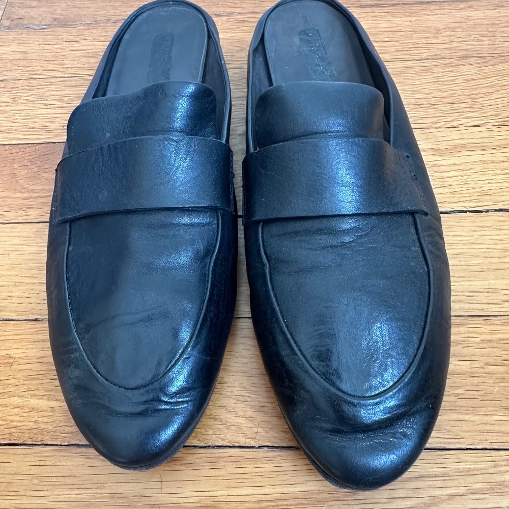 Marsell Mules in black leather size EU40